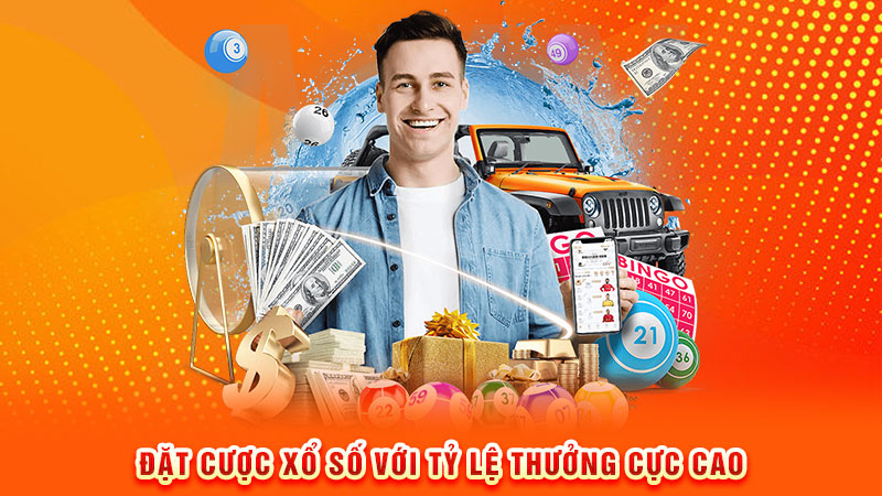 đặt cược xổ số với tỷ lệ thưởng cực cao