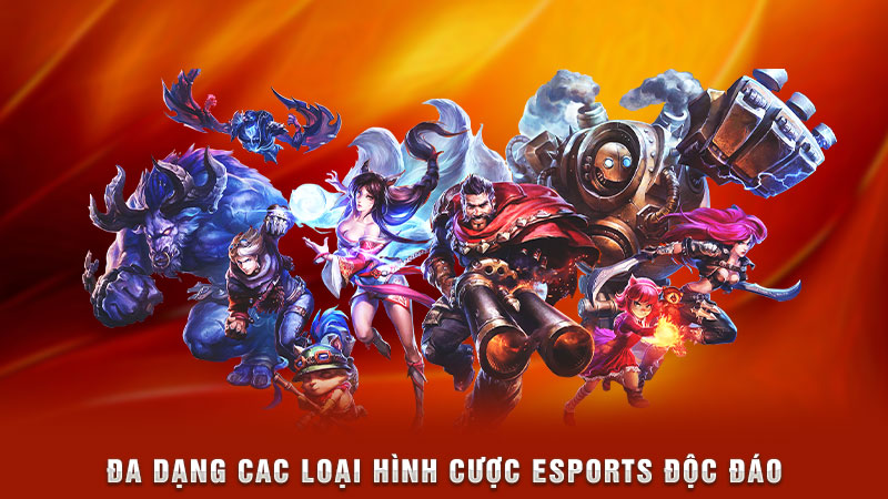 đa dạng cac loại hình cược esports độc đáo