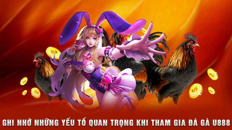 ghi nhớ những yếu tố quan trọng khi tham gia đá gà u888