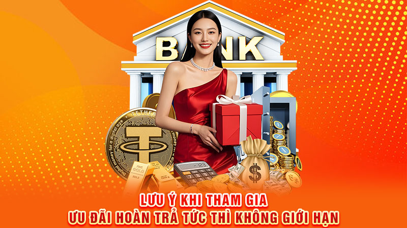 lưu ý khi tham gia ưu đãi hoàn trả tức thì không giới hạn